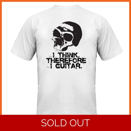 Pholea T-Shirt I Think Therefore I Guitar